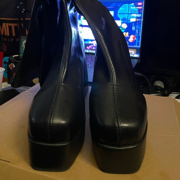 Platform Knee High Boots - Picture 1 of 3